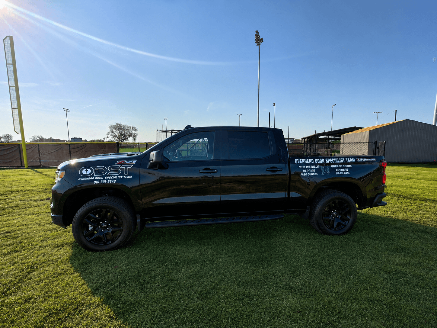 ODST Overhead Doors service truck — Northwest Arkansas garage door company